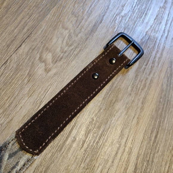AA&E Leathercraft Mens Camo Belt Full Grain Cowhide Size 34 - Picture 8 of 13